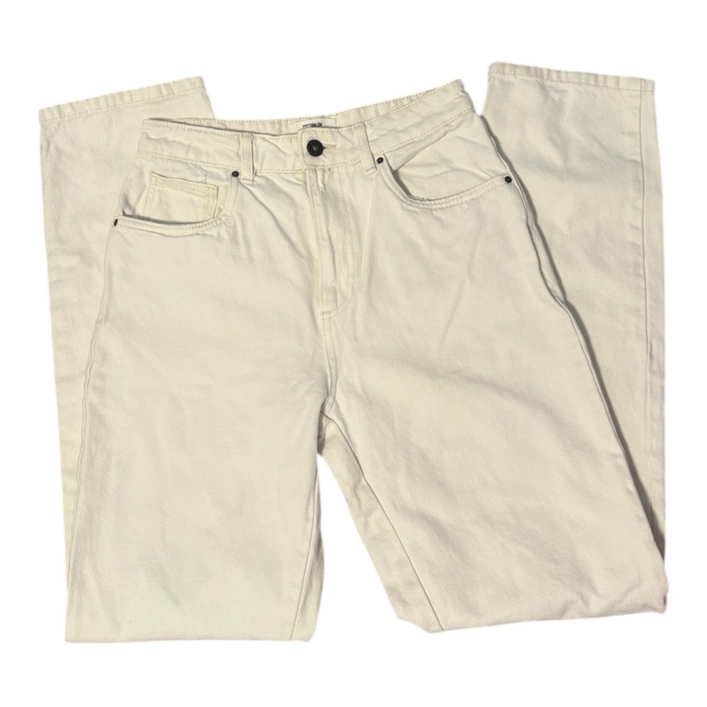 Cotton On Long Straight Leg Jeans White Denim